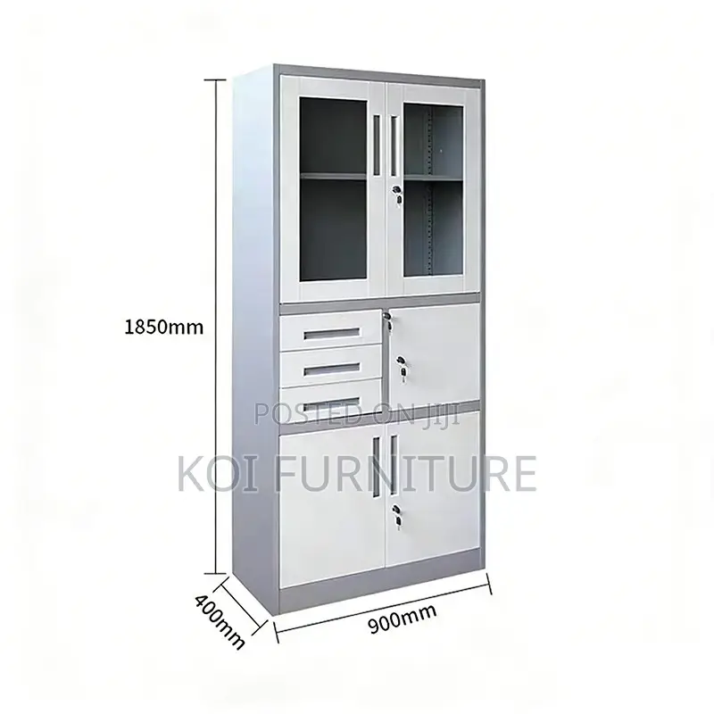 Office Cabinet; Steel Document Cabinet With Drawers and Safe