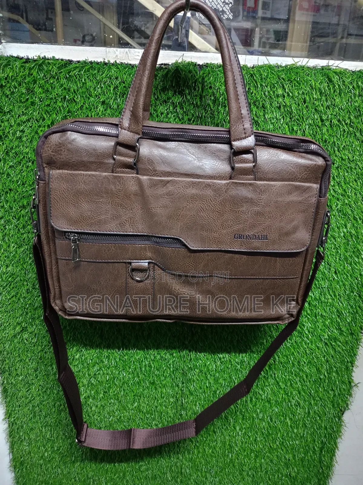 Leather Briefcase/Messenger Bag/Shoulder Bag