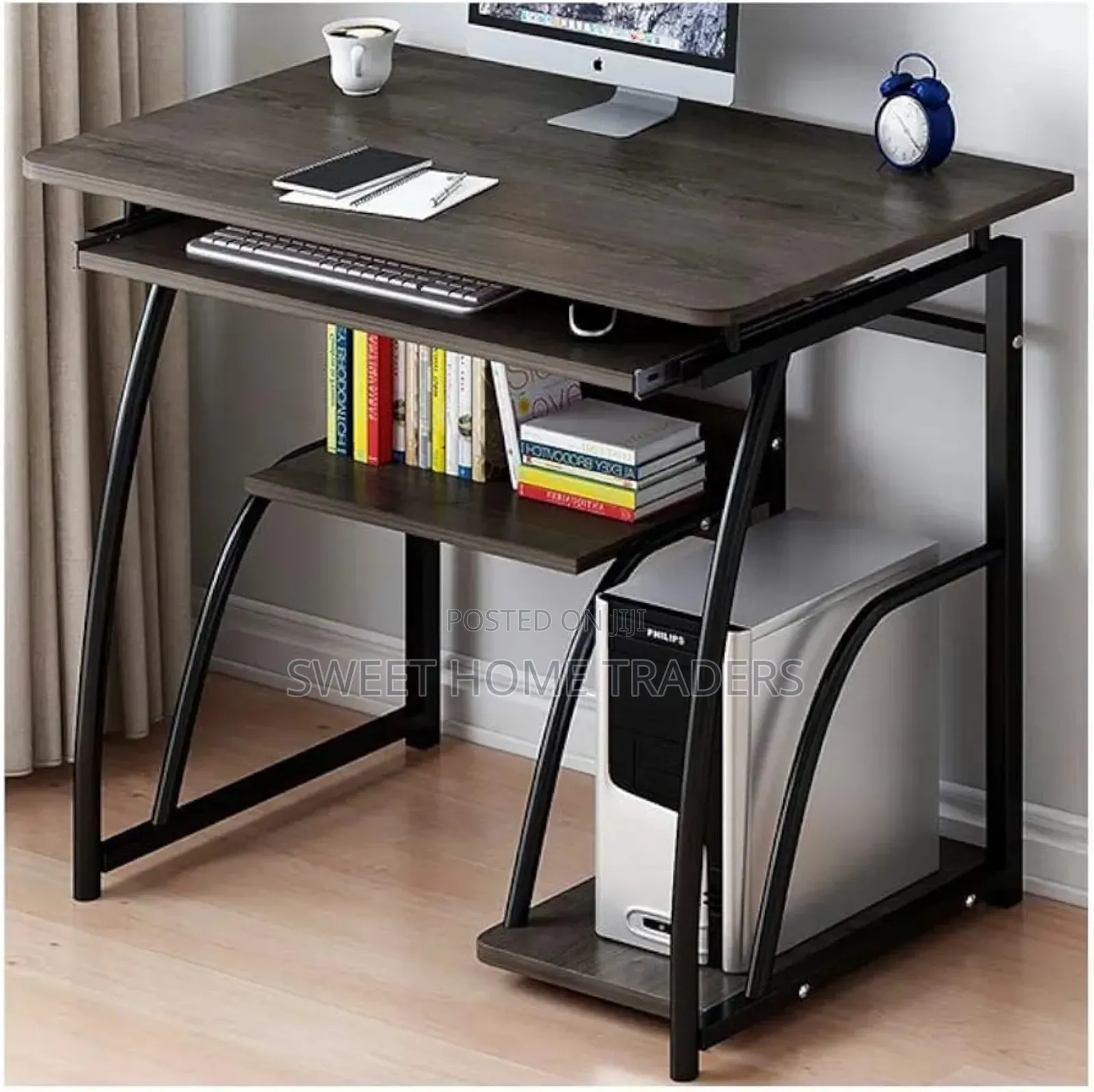 *Ergonomic Modern Compact Computer Desk