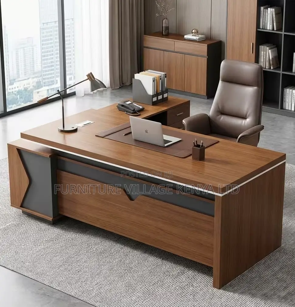 Office Desk; 1.6m L-shaped Executive Office Desk