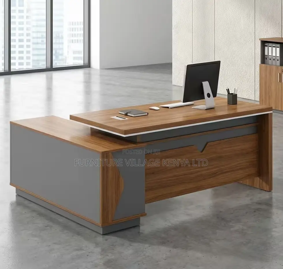 Office Desk; 1.6m L-shaped Executive Office Desk