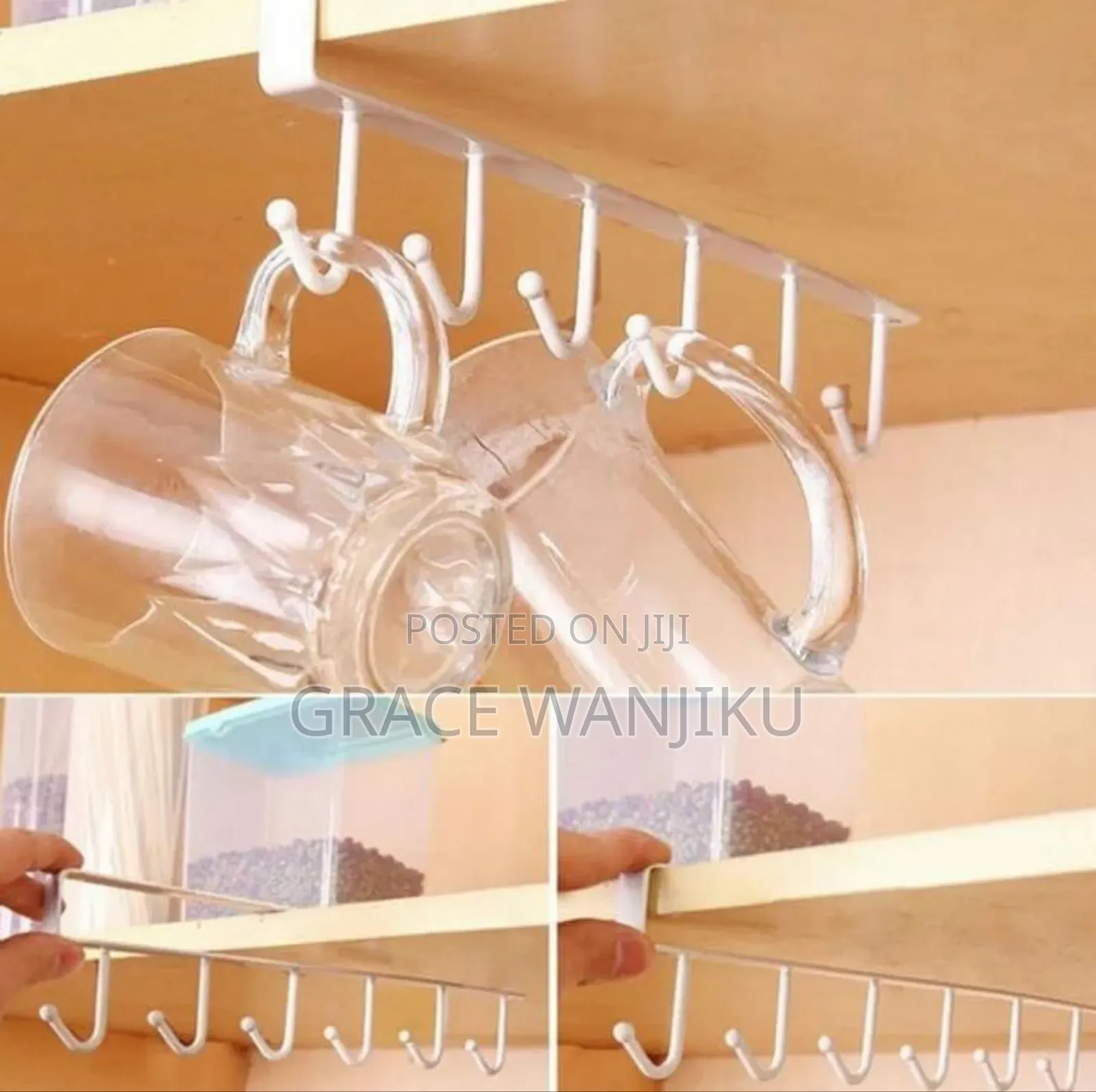 Under Shelf Metallic Organizer