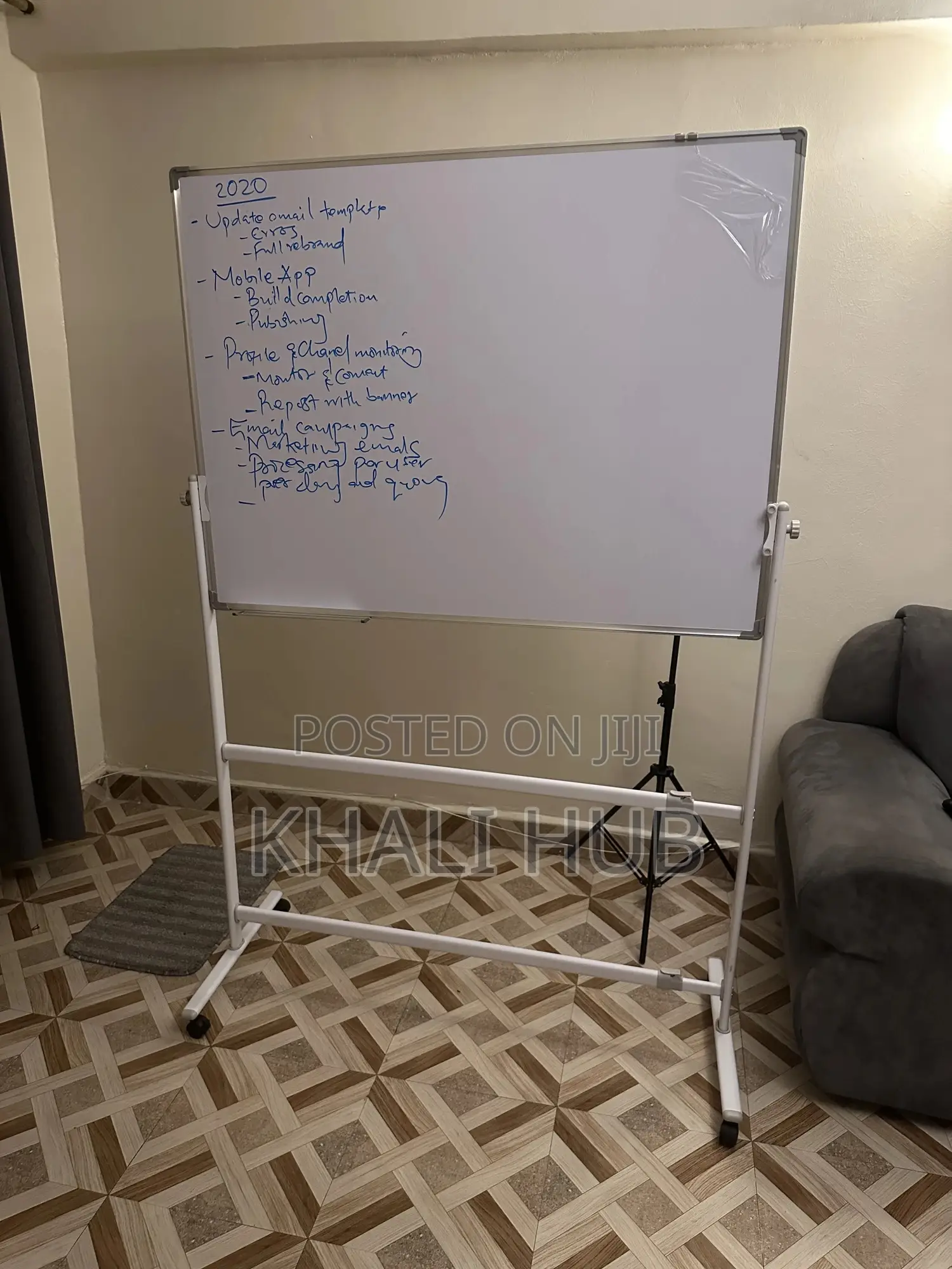 Whiteboard 4x3ft Magnetic - Classroom and Office Whiteboard With Stand