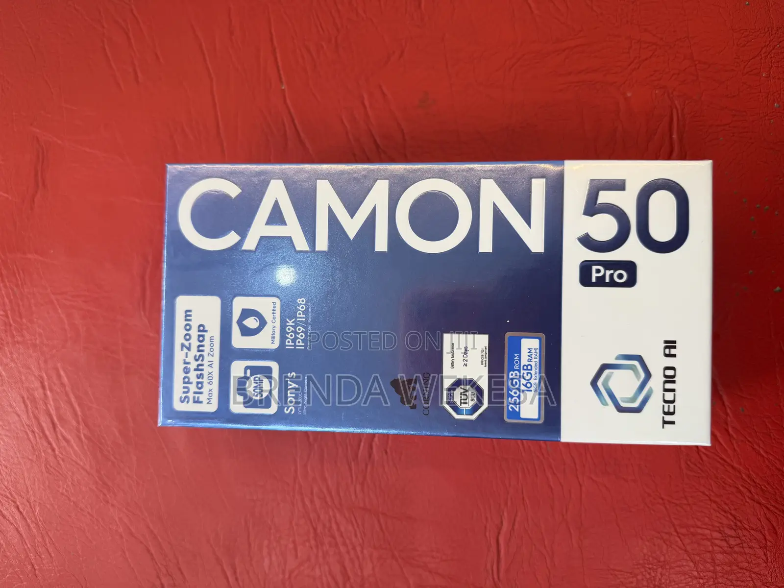 New Tecno Camon 50 Pro 256 GB Blue