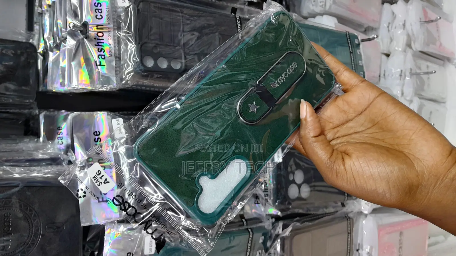 Kilki Samsung Galaxy A16 Silicone Leather Finish Case -Green