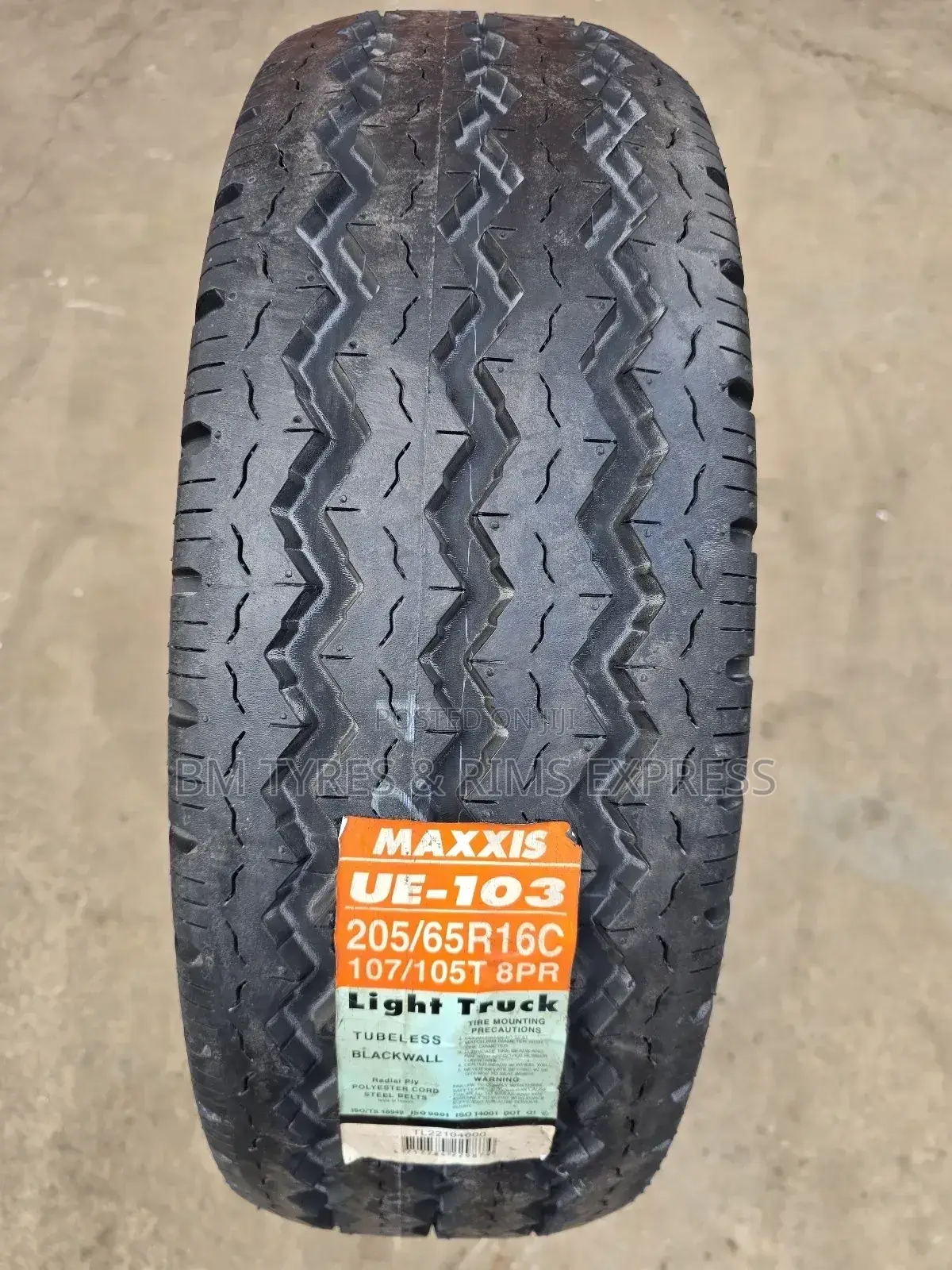 205 /65 R16 Maxxis Tyres (Ue) Commercial.