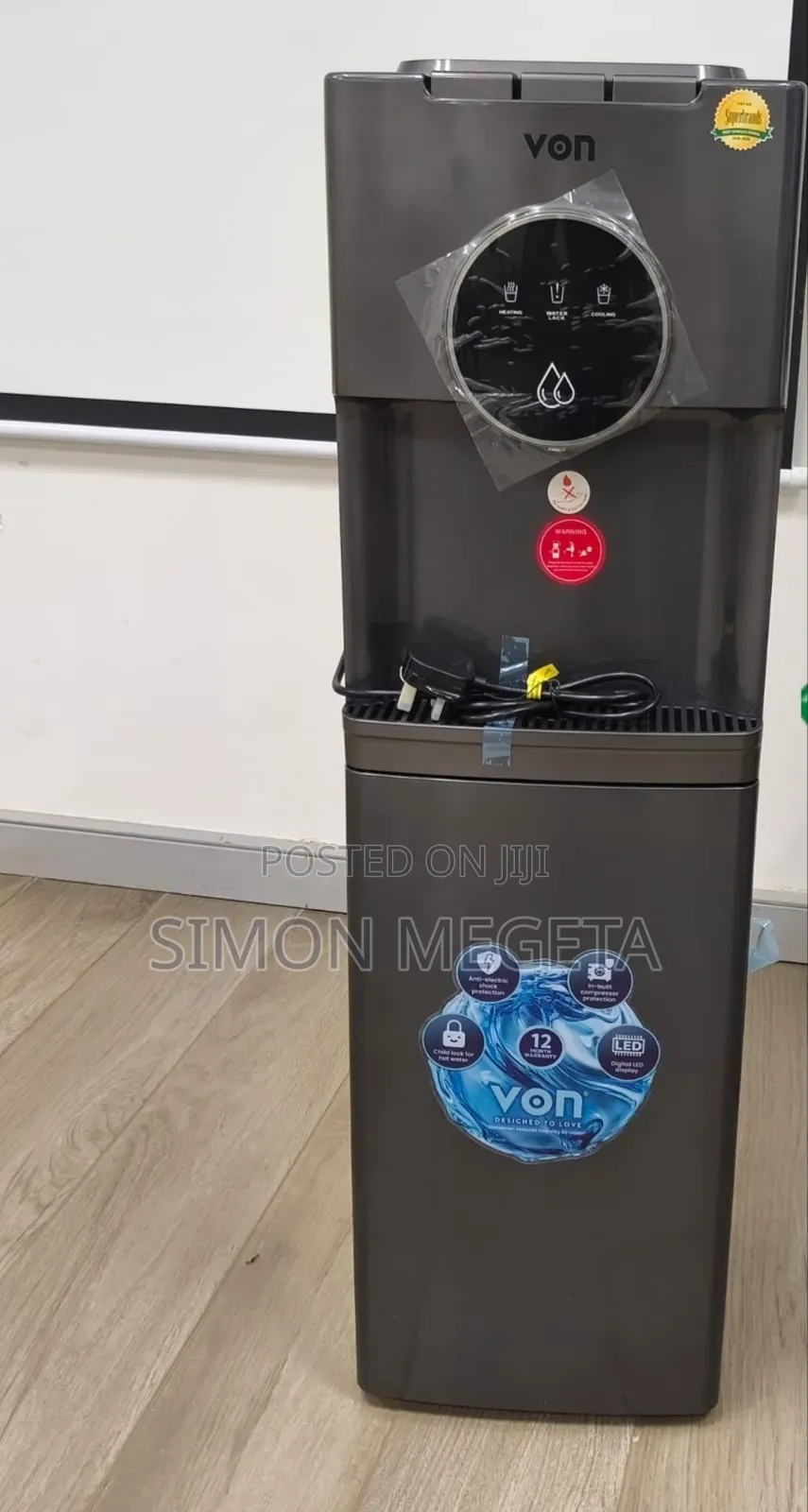 Von Bottom Load Water Dispenser 3tap (Ec) 
 Model No. Vde-305cls.