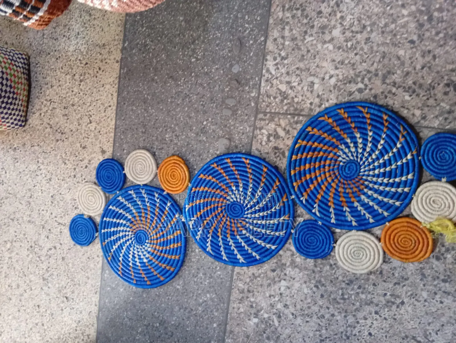 Handwoven Sisal Wall Basket Set