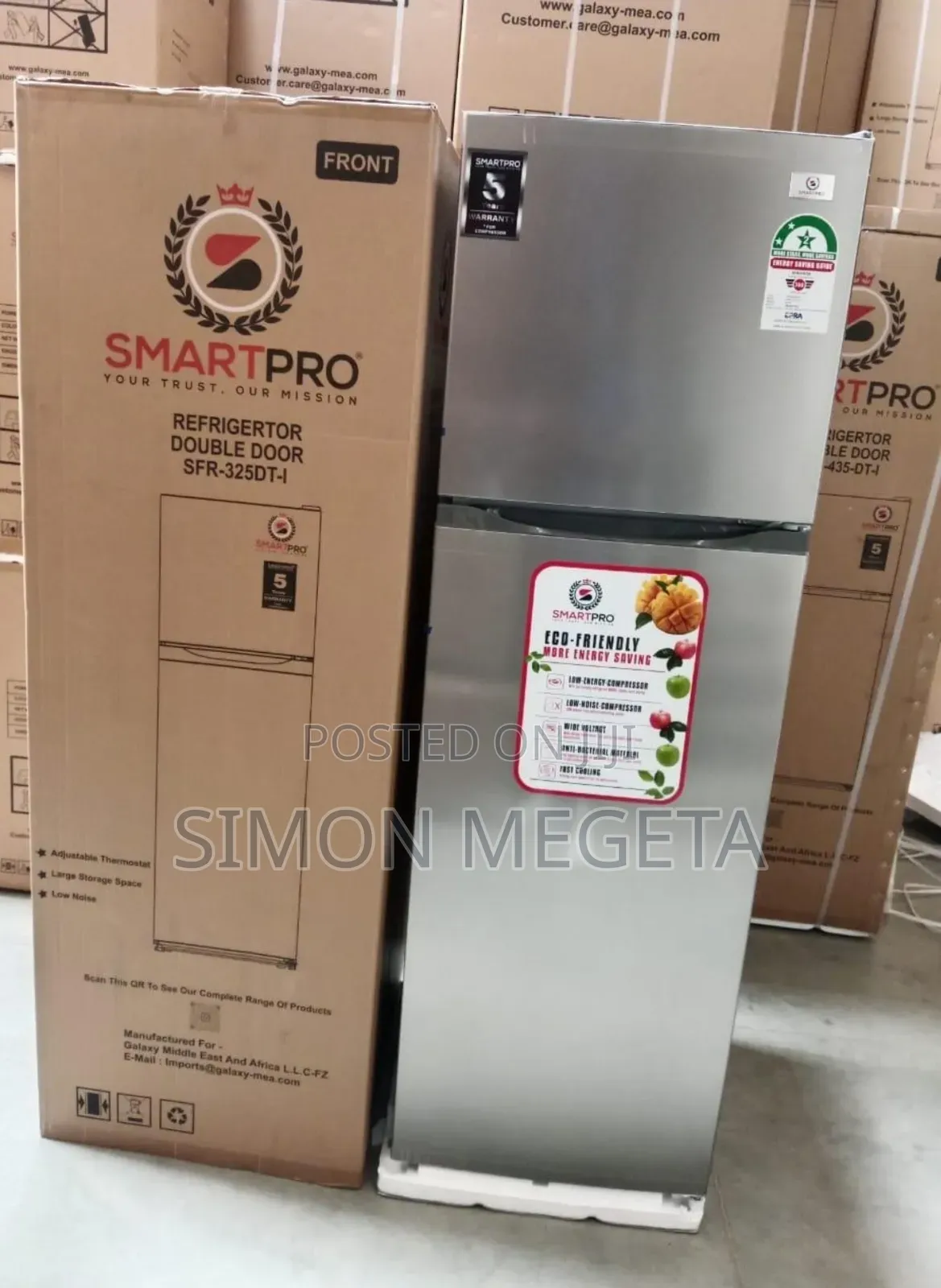 Rfr-325dtn-i Smart Pro255litres No Frost Double Door Fridge