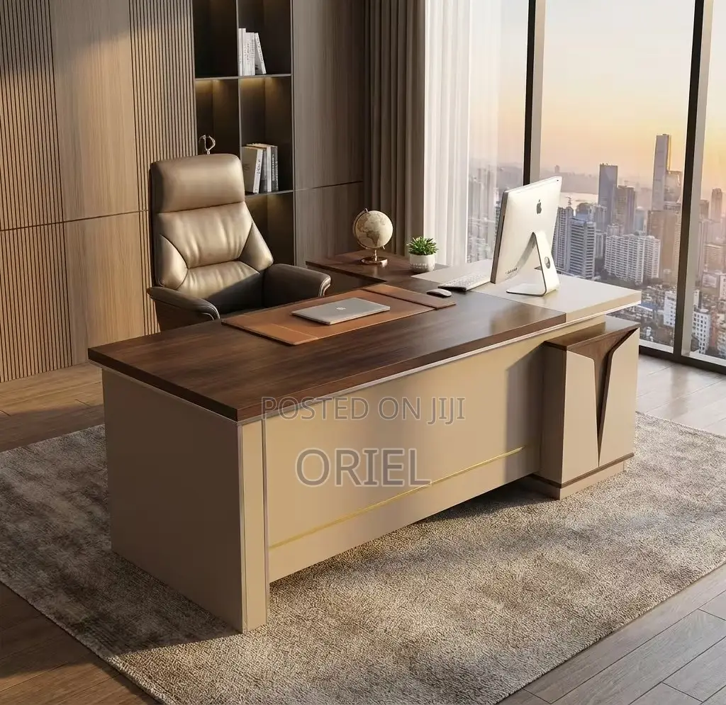 Office Desk : 1.6m L-Shaped Workstation Executive Desk
