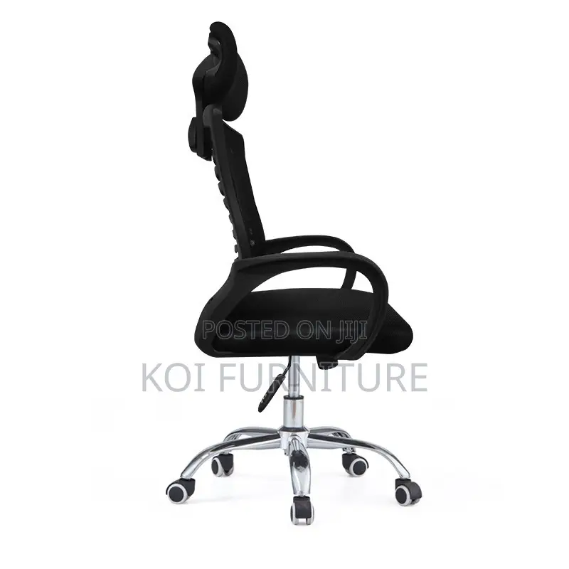 Office Chair; Adjustable Fabric Headrest Mesh Office Chair