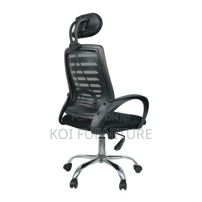 Office Chair; Adjustable Fabric Headrest Mesh Office Chair