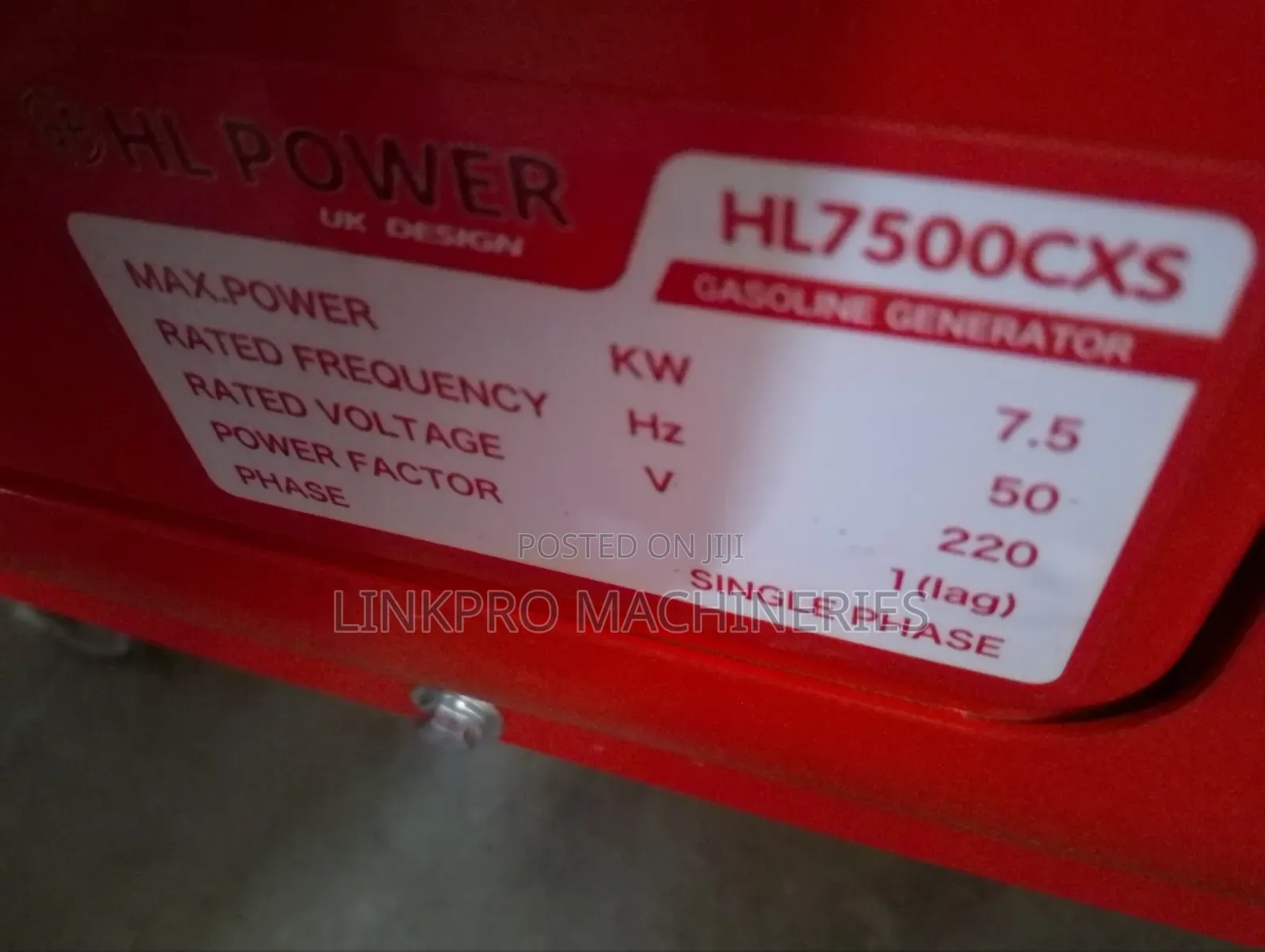 Hl 7500cxs Super Silent Petrol Generator