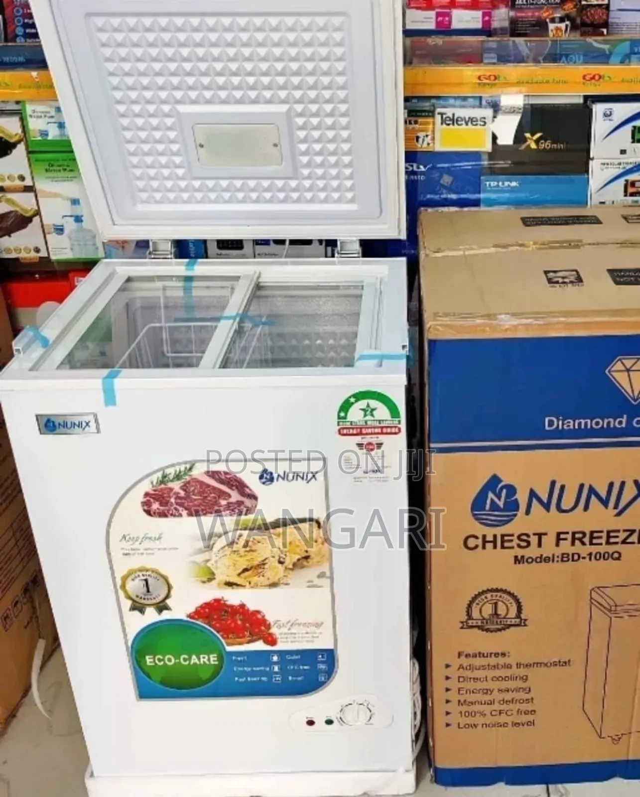 Nunix 100 L Freezer With Storage Buskets