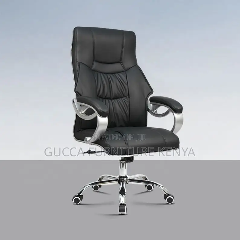 Executive Leather High-back Desk Chair