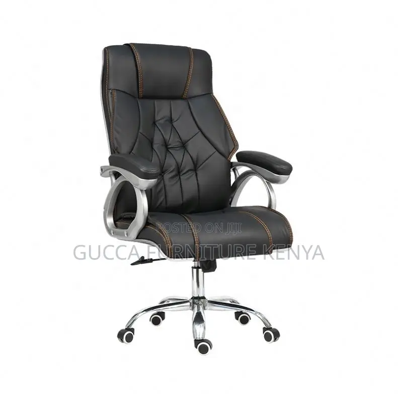 Executive Leather High-back Desk Chair