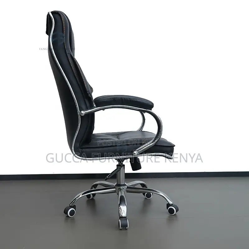 Executive Leather High-back Desk Chair