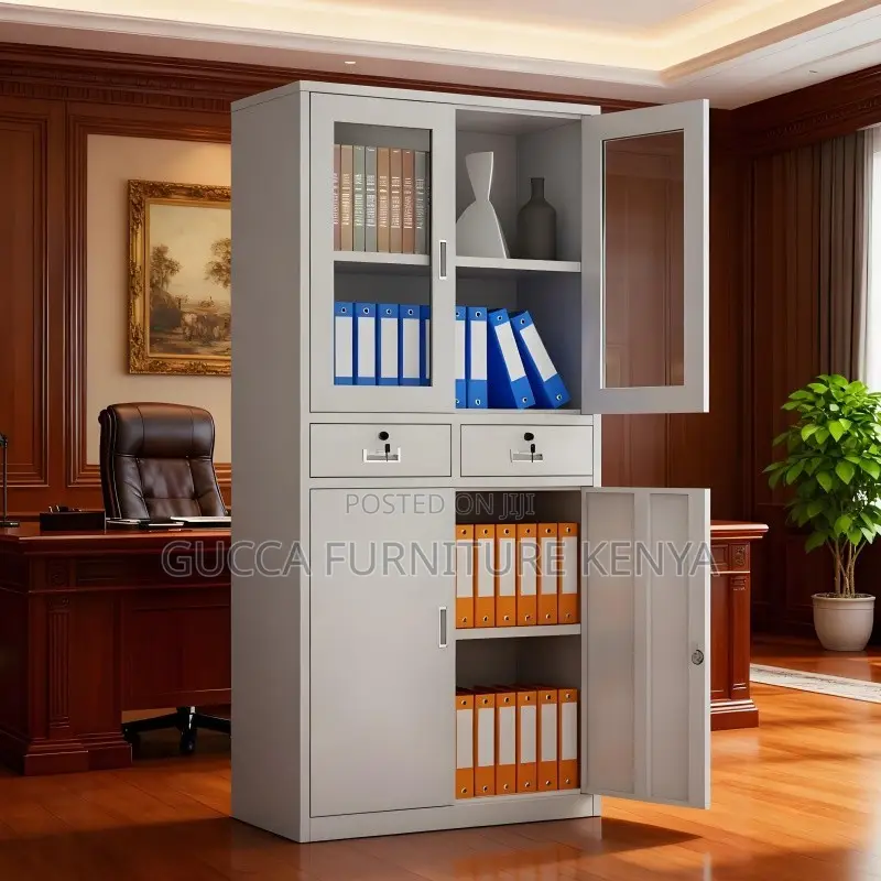 2-door Office Filling Cabinet With 2-drawers