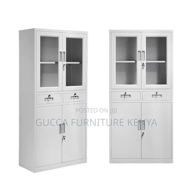2-door Office Filling Cabinet With 2-drawers