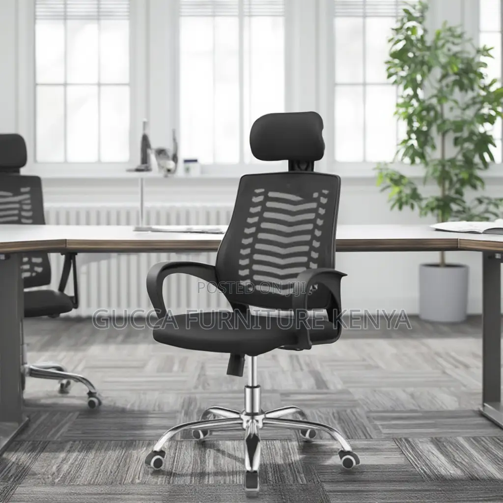 Office Ergonomic High-back Headrest Chair