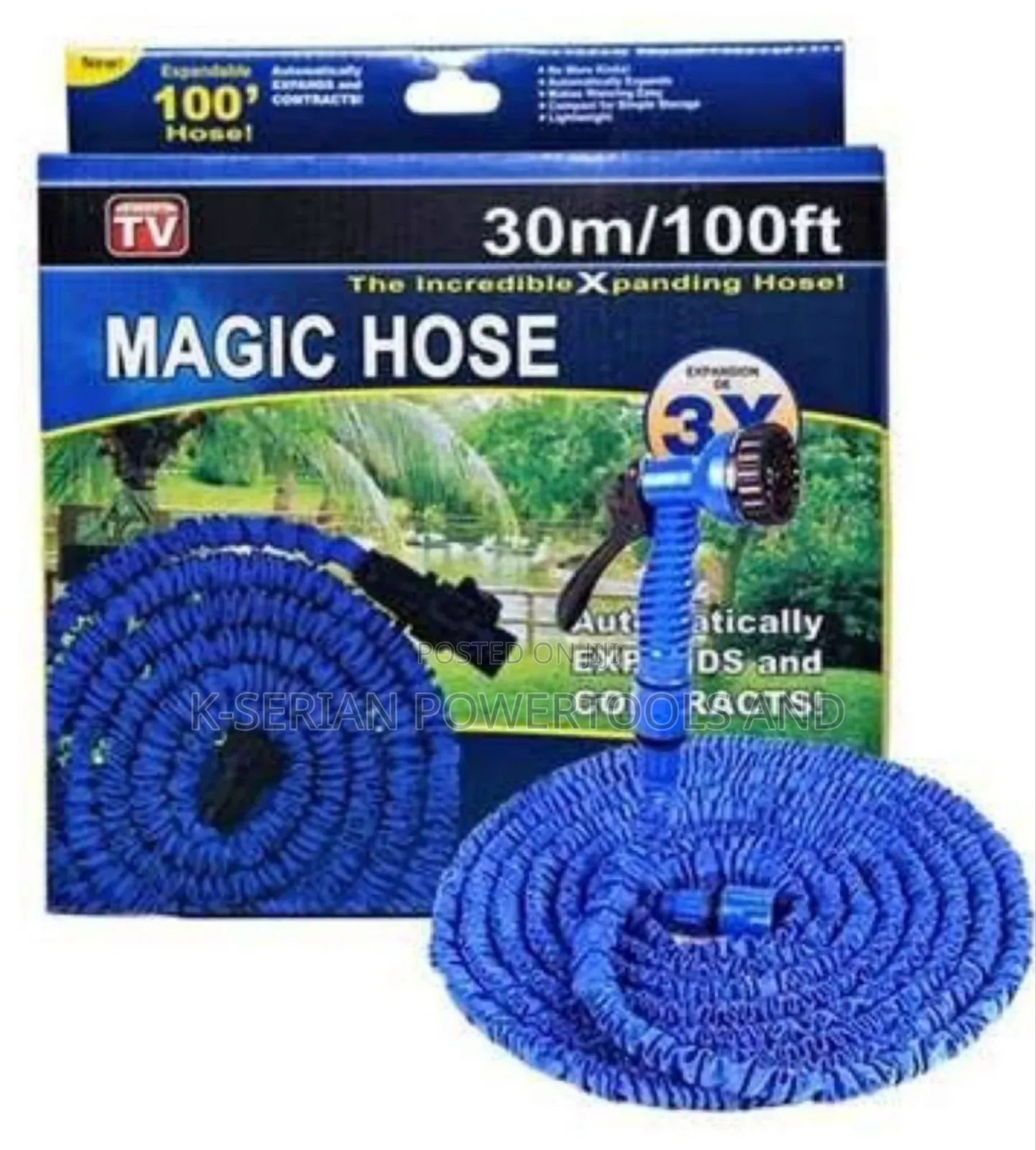 7 Function Gun Magic Hose Pipe 30m×100m/Magic Hose Pipe