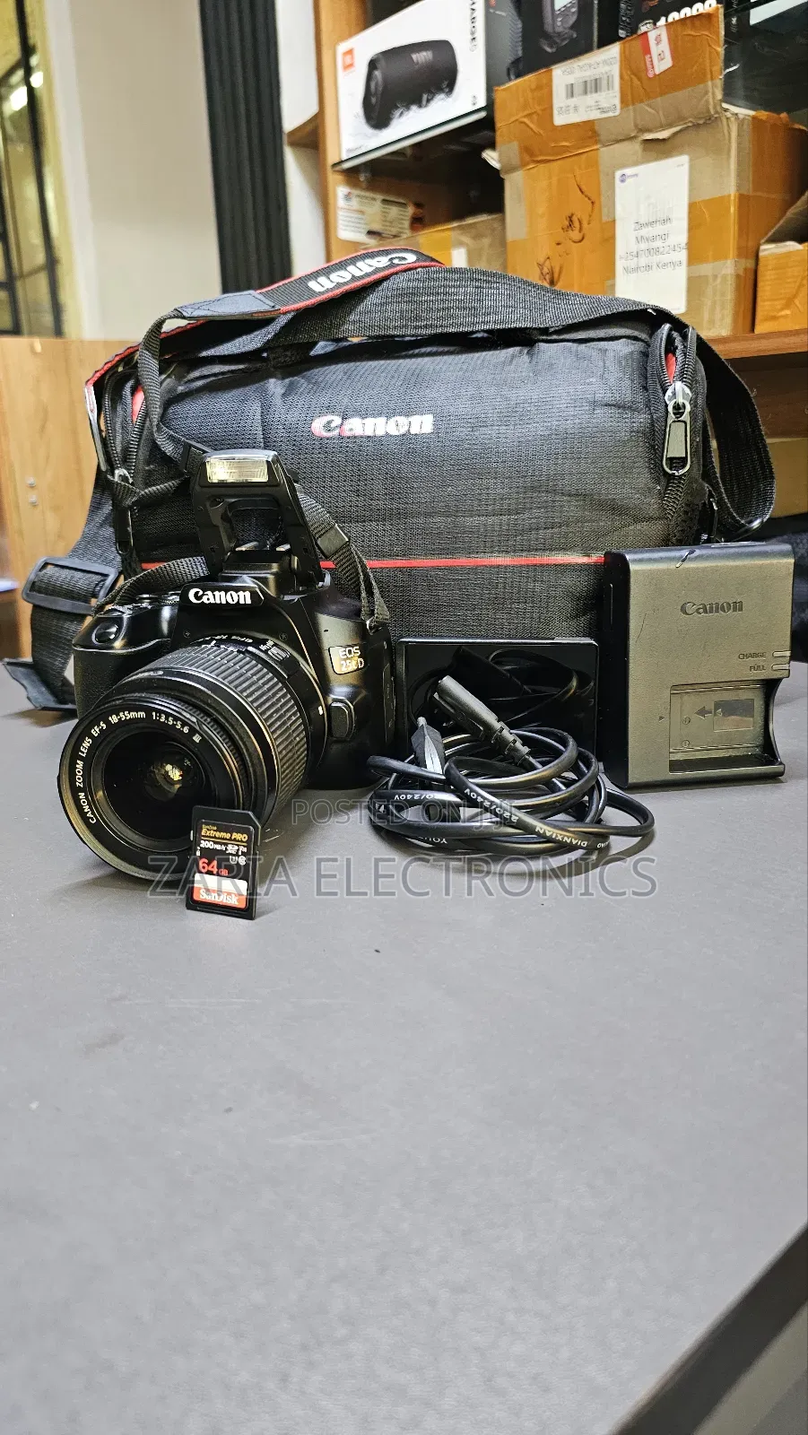 Canon 250d With 18-55mm Lens 64gb Extreme Card