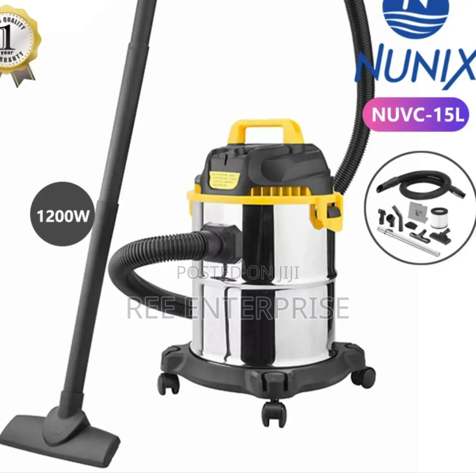 Nunix Wet And Dry 15 Litres Vacuum Cleaner