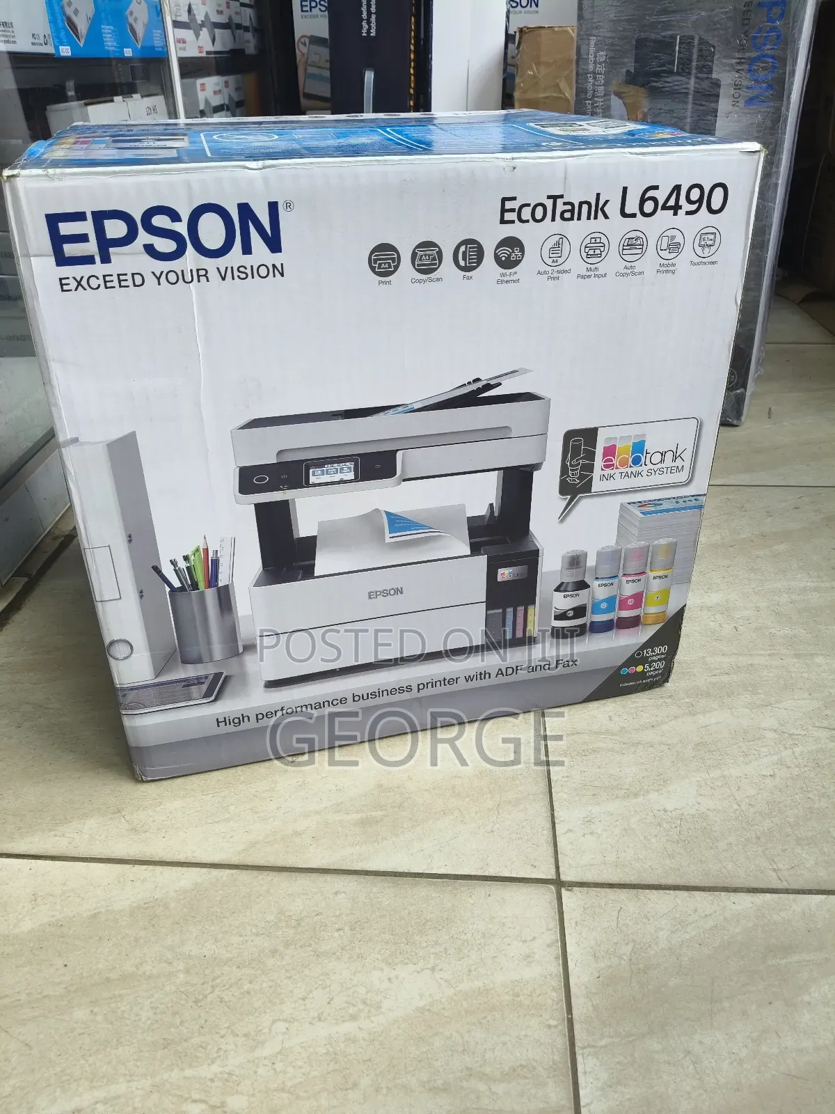 Epson L6490 Ecotank All-in-one Printer – Fast, Efficient & Cost-saving