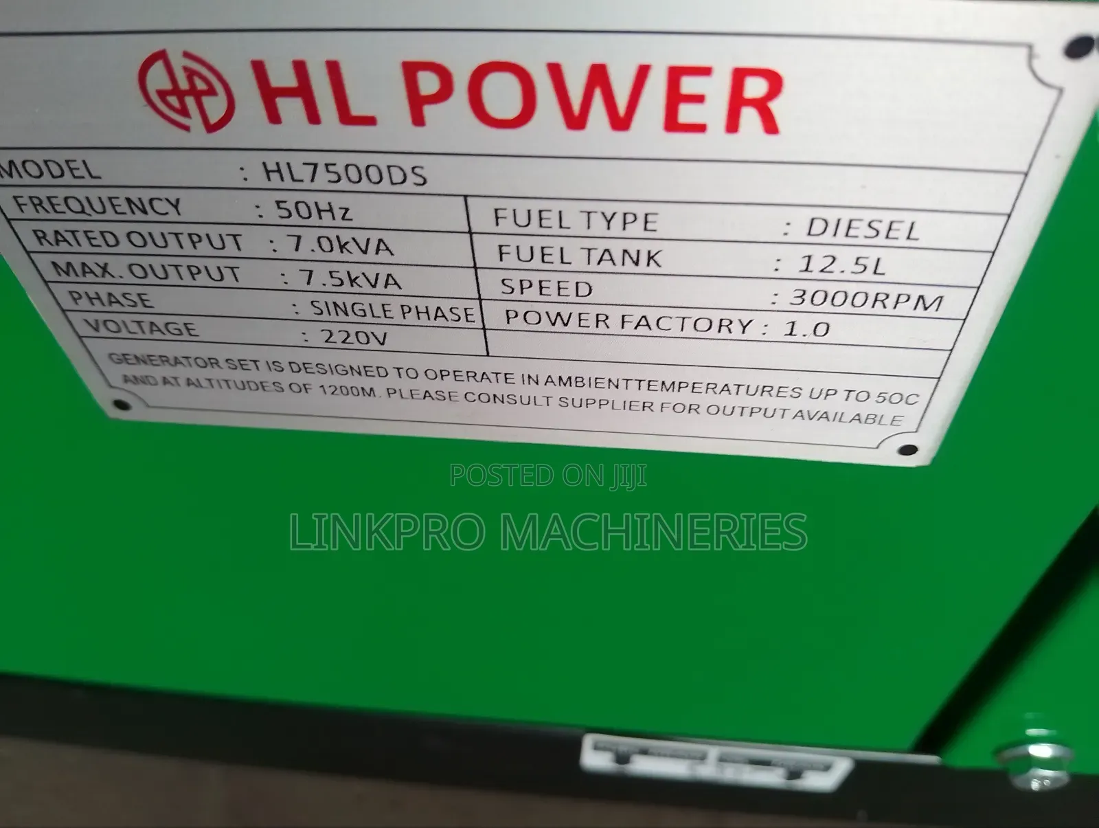 7.5 Kva Hl Diesel Generator With Ats