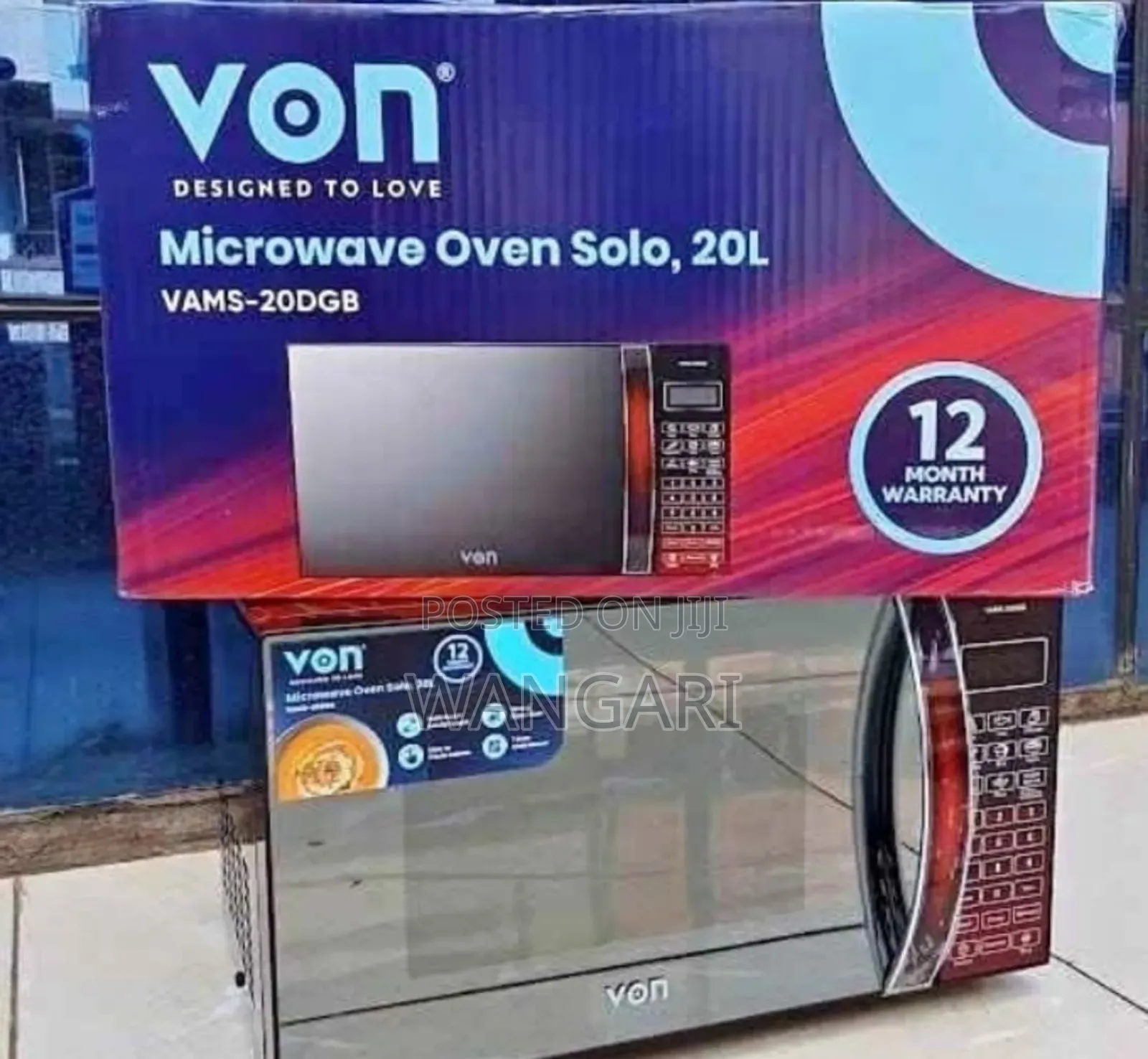 Twelve Months Warranty Solo Von Digital Microwave