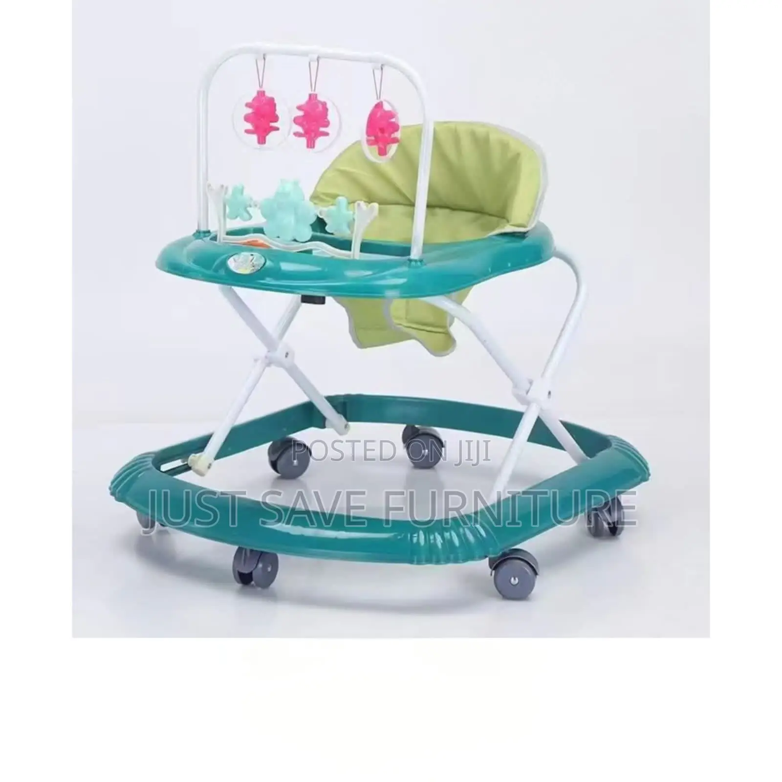 Baby Activity Walker With Toys Smooth Rolling Wheels