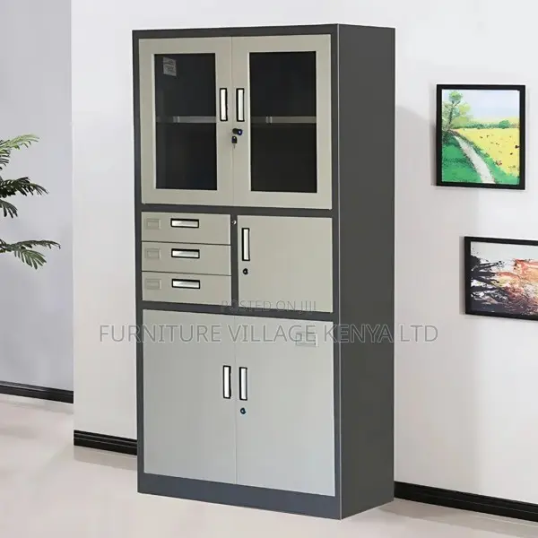 Office Cabinet; Steel Office Cabinet With Safe