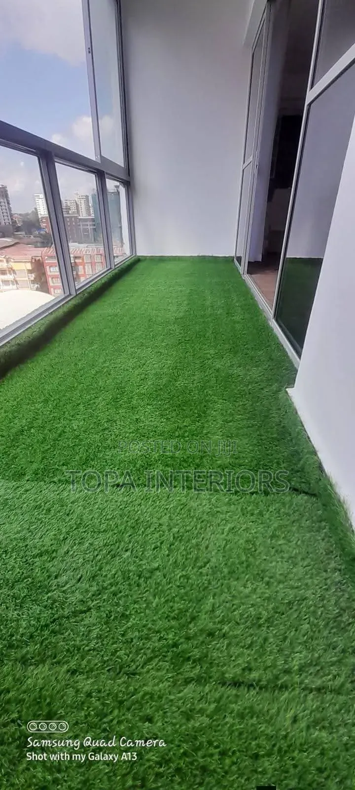Water Resistant Artificial Balcony Floor Revamp Turf Carpets