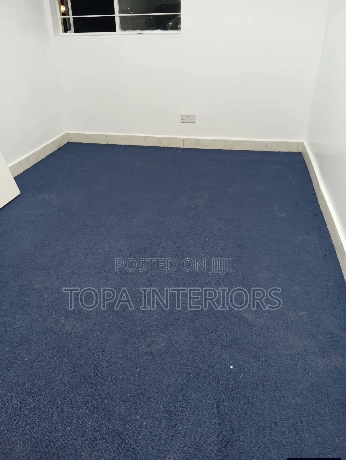 Delta Navy Blue 4m Wide Executive Look Wall to Wall Office Carpets