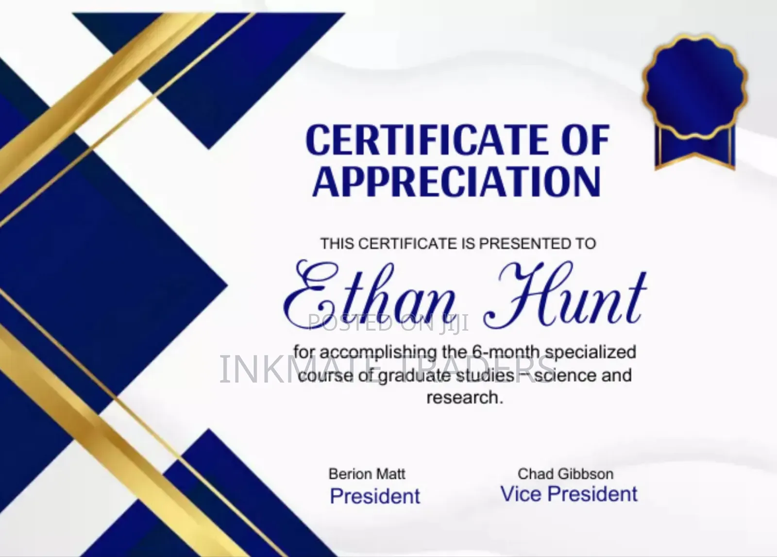 Bulk Certificate Printing
