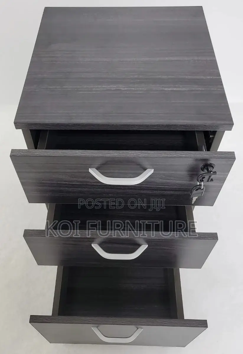 Office Cabinet : 3-Drawer Mobile File Pedestal