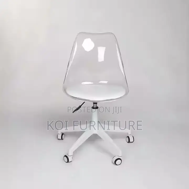 Swivel Chair ;Transparent Swivel Plastic Home Chair