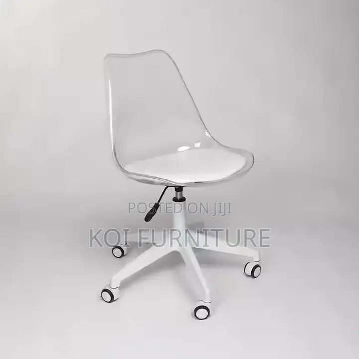Swivel Chair ;Transparent Swivel Plastic Home Chair