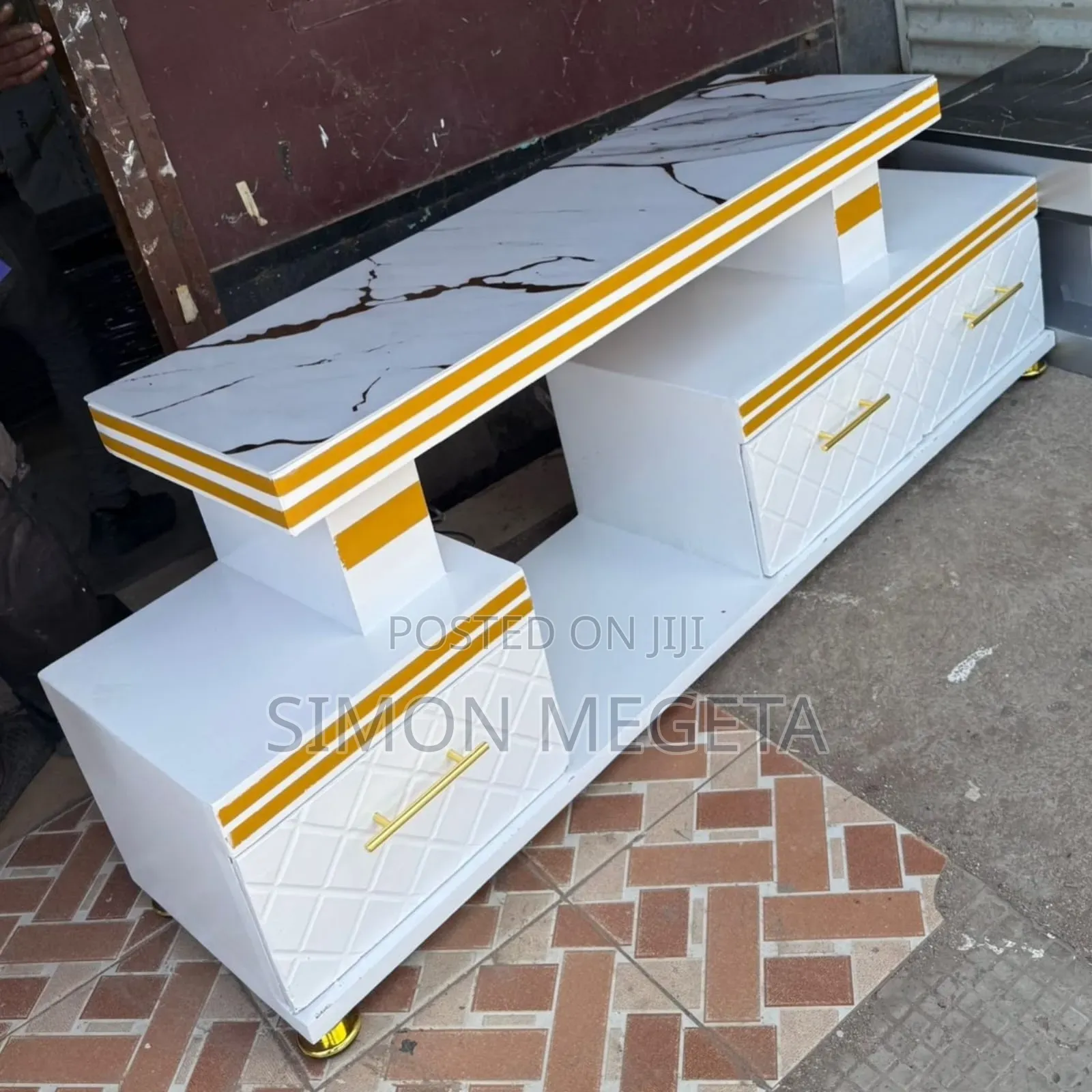 Tv Stand Marble With Lights