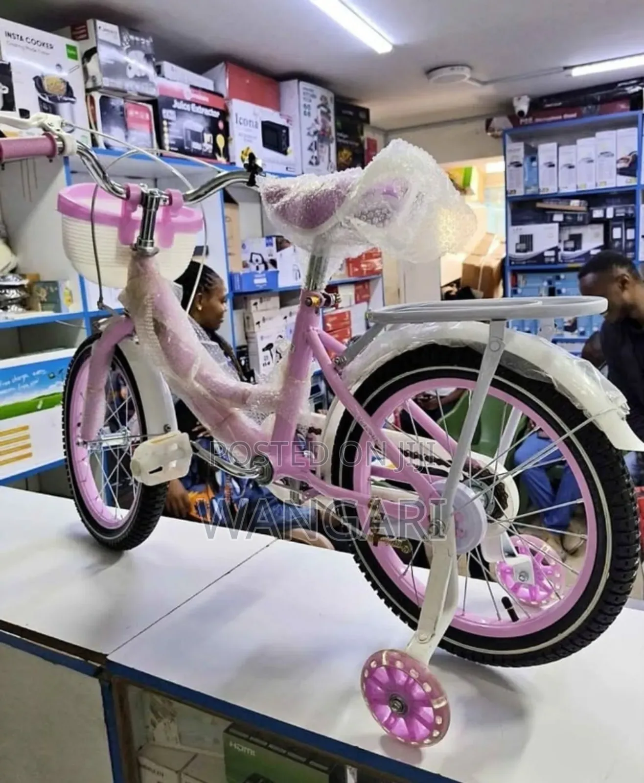 Assembled Pink Size 20 Kids Bicycle