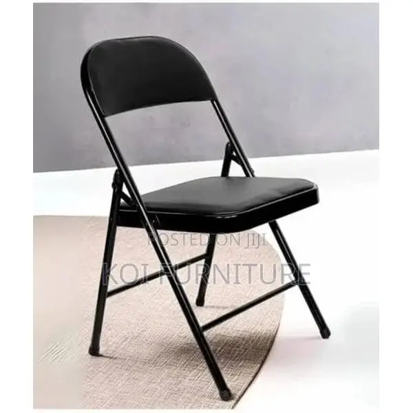 Office Chair : Black Foldable Office and Dining Chair