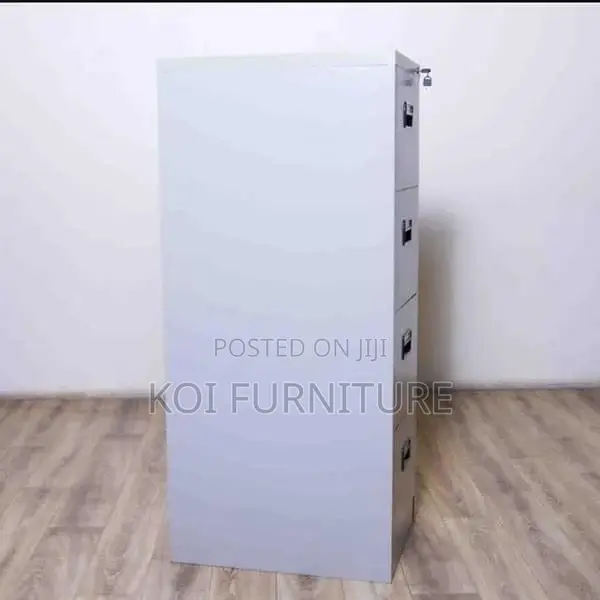 Office Cabinet : Four-Drawer Steel Office Filing Cabinet