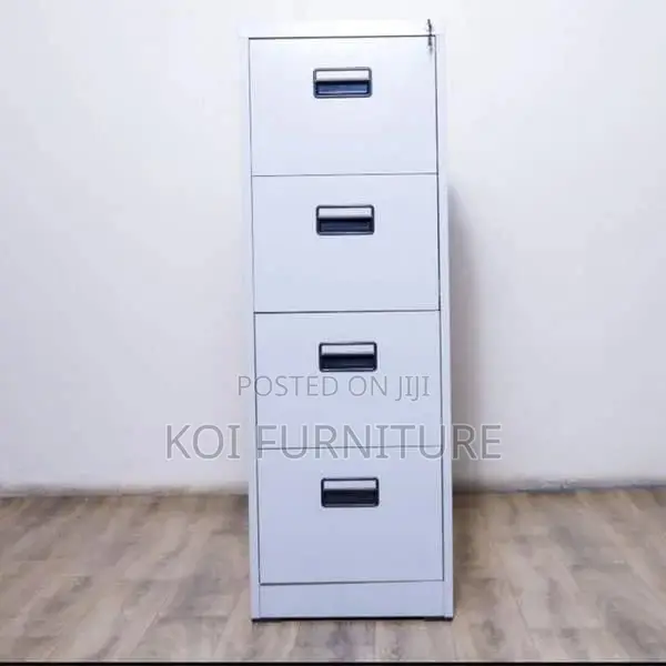 Office Cabinet : Four-Drawer Steel Office Filing Cabinet