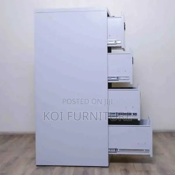 Office Cabinet : Four-Drawer Steel Office Filing Cabinet
