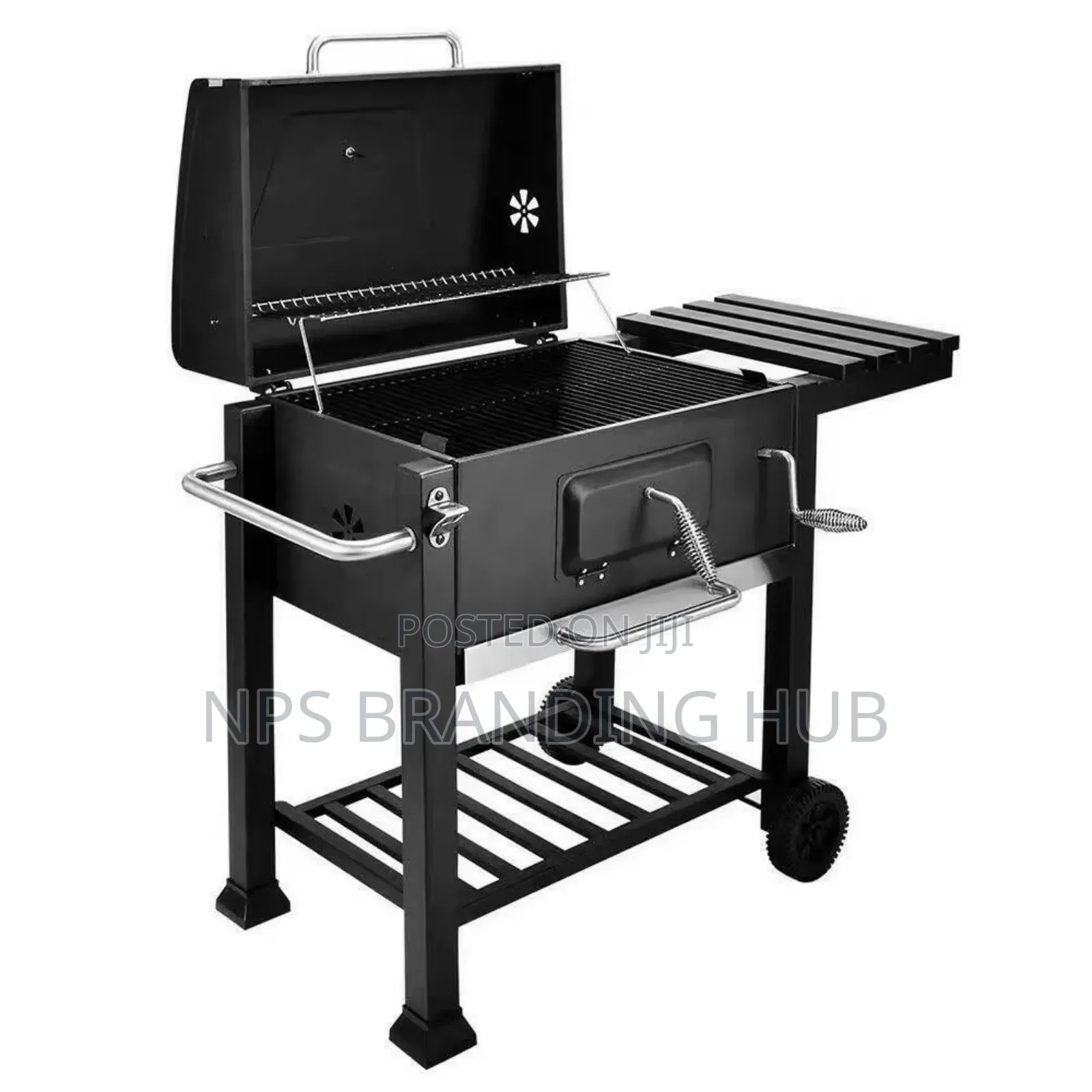 Barbeque Grill Outdoor Large Charcoal Trolley Hp