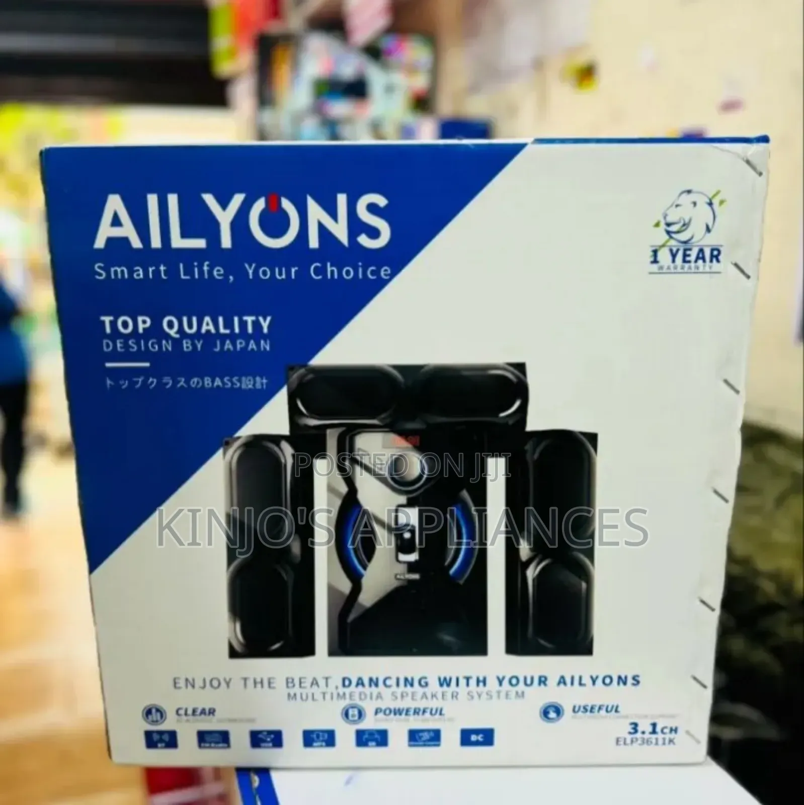 Ailyons 3.1ch Subwoofer Home Heatre Bluetooth Speaker System
