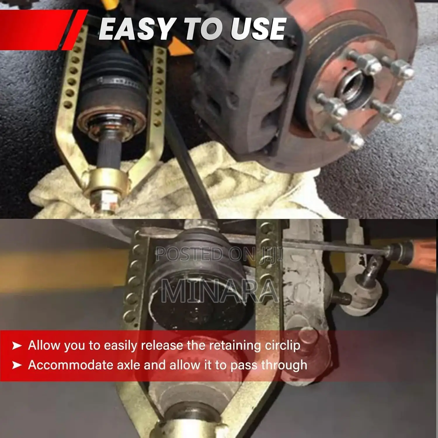 Cv Joint Puller Tool, Universal Joint Removal, CVJ Axle Separator