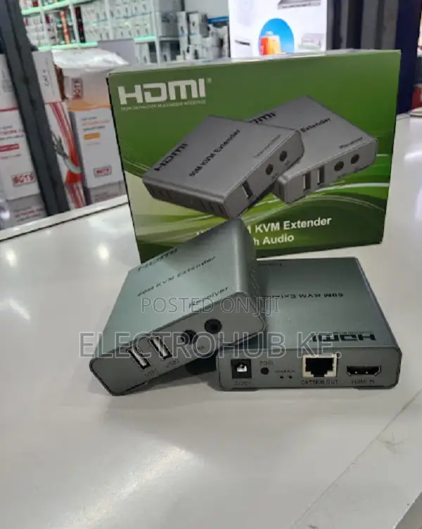 Hdmi Kvm Extender 60m With Usb Keyboard Mouse Control