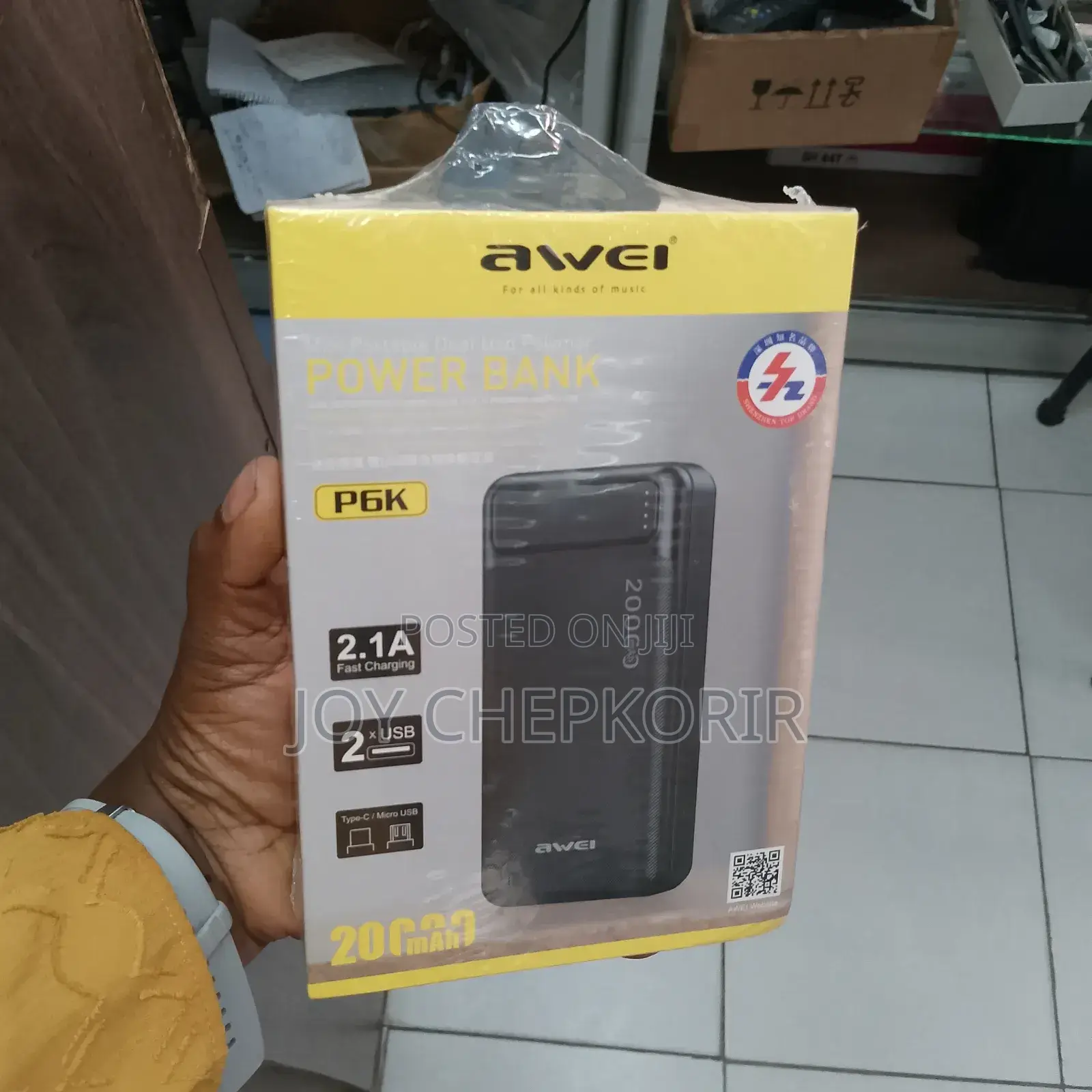 Awei P6k 20000mah Is a High‐Capacity Portable Power Bank