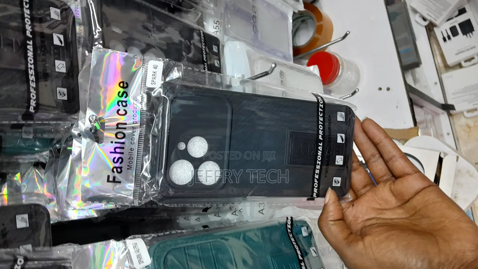 Carbo Tecno Spark 40 Back Cover Heavy Strong Soft Silicone Case